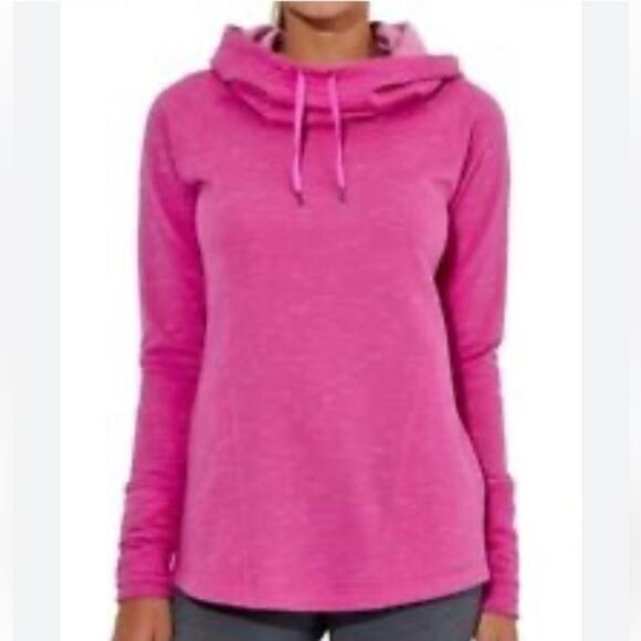 Hanes Womens Pink Hooded Sweatshirt L - Picture 1 of 10